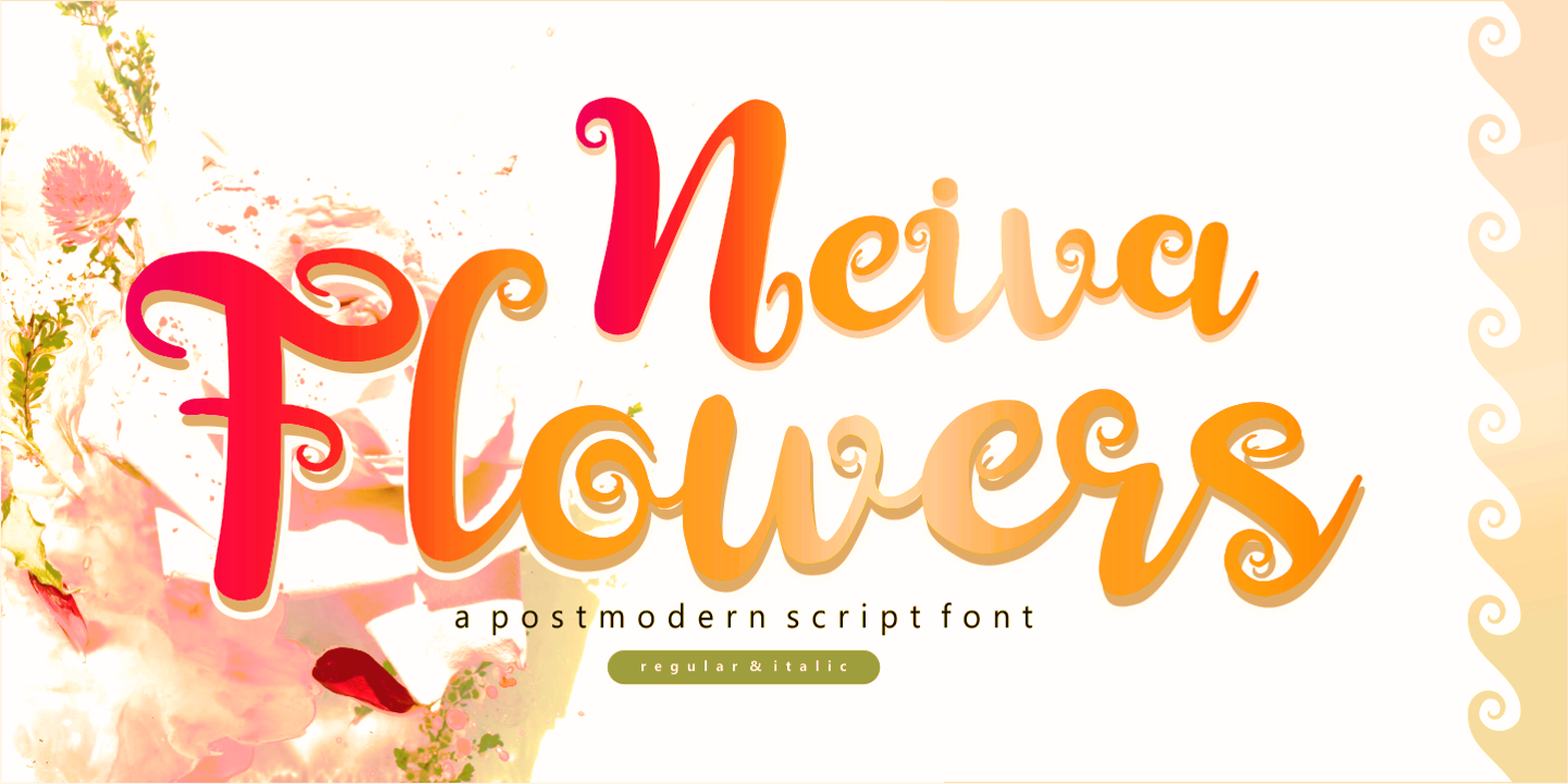 Шрифт Neiva Flowers